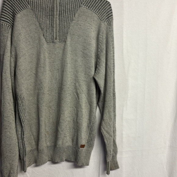 ProJek Raw Mens Pull over Zip Neck Sweater Gray Size Large - Picture 5 of 8